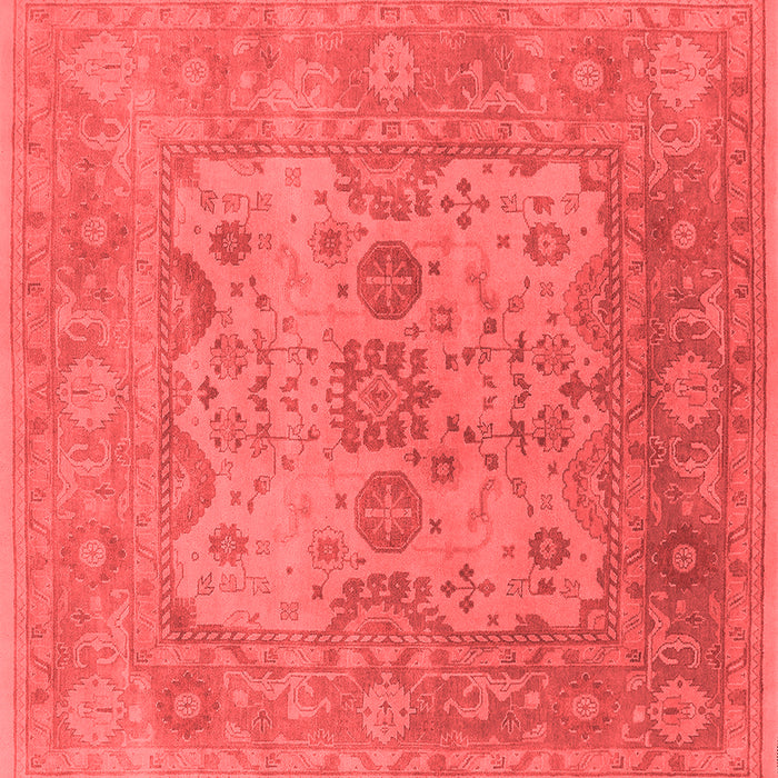 Machine Washable Oriental Red Industrial Rug, wshurb1612red