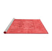 Industrial Red Washable Rugs