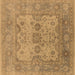 Square Oriental Brown Industrial Rug, urb1612brn