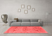 Industrial Red Washable Rugs