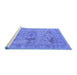 Sideview of Machine Washable Oriental Blue Industrial Rug, wshurb1613blu