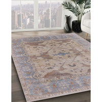 Mid-Century Modern Rose Purple Oriental Rug, urb1613