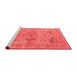 Industrial Red Washable Rugs