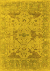 Oriental Yellow Industrial Rug, urb1613yw