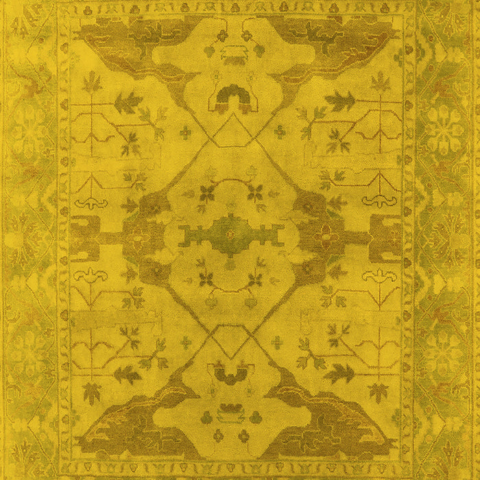 Oriental Yellow Industrial Rug, urb1613yw