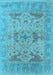 Oriental Light Blue Industrial Rug, urb1613lblu