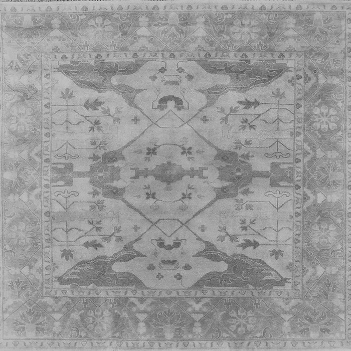 Square Oriental Gray Industrial Rug, urb1613gry