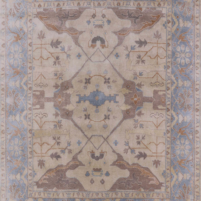 Mid-Century Modern Rose Purple Oriental Rug, urb1613