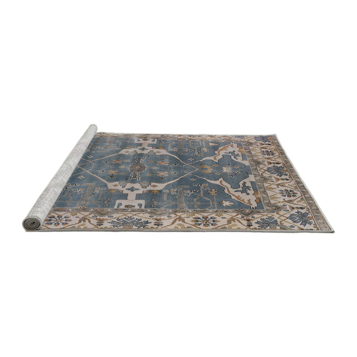 Sideview of Machine Washable Industrial Modern Cloudy Gray Rug, wshurb1614