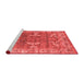 Industrial Red Washable Rugs