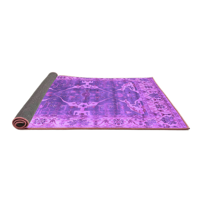 Sideview of Oriental Purple Industrial Rug, urb1614pur