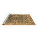 Sideview of Machine Washable Oriental Brown Industrial Rug, wshurb1614brn