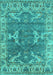 Oriental Turquoise Industrial Rug, urb1614turq