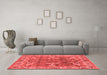 Industrial Red Washable Rugs