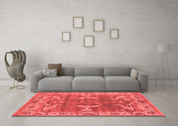 Industrial Red Washable Rugs