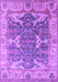 Machine Washable Oriental Purple Industrial Area Rugs, wshurb1615pur