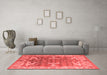 Industrial Red Washable Rugs