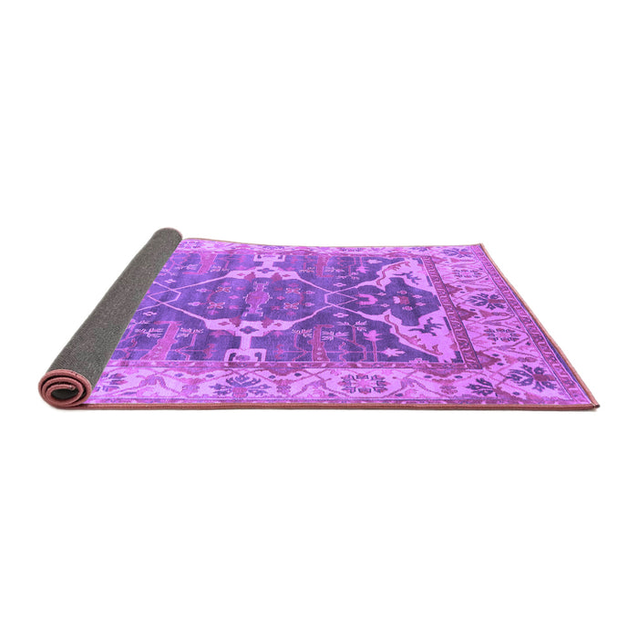Sideview of Oriental Purple Industrial Rug, urb1615pur
