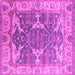 Square Oriental Pink Industrial Rug, urb1615pnk