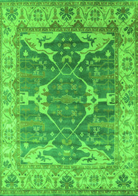 Oriental Green Industrial Rug, urb1615grn