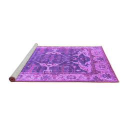 Sideview of Machine Washable Oriental Purple Industrial Area Rugs, wshurb1615pur