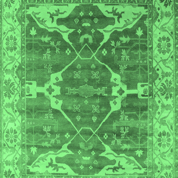 Oriental Emerald Green Industrial Rug, urb1615emgrn