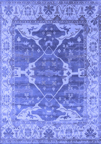 Oriental Blue Industrial Rug, urb1615blu