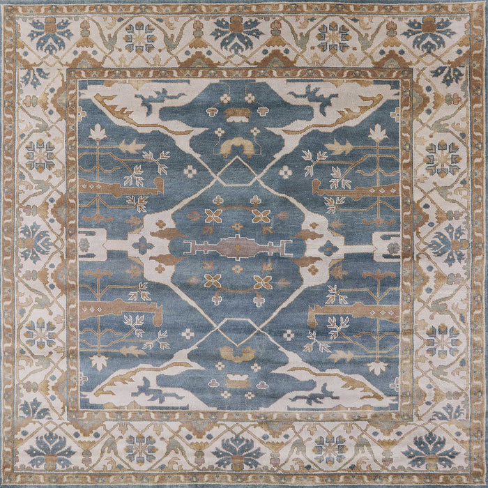 Square Machine Washable Industrial Modern Sandstone Brown Rug, wshurb1615