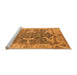 Sideview of Machine Washable Oriental Orange Industrial Area Rugs, wshurb1615org