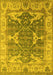 Oriental Yellow Industrial Rug, urb1615yw