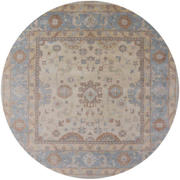 Round Machine Washable Industrial Modern Rose Dust Purple Rug, wshurb1616