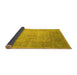 Sideview of Oriental Yellow Industrial Rug, urb1616yw