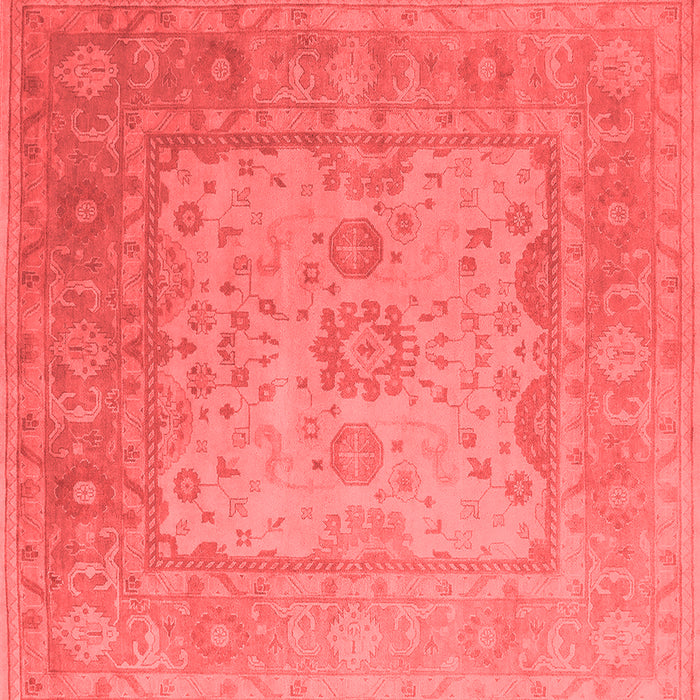 Machine Washable Oriental Red Industrial Rug, wshurb1616red