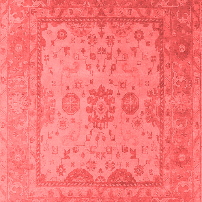 Machine Washable Oriental Red Industrial Rug, wshurb1616red