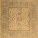 Square Oriental Brown Industrial Rug, urb1616brn