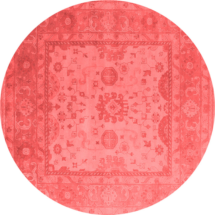 Machine Washable Oriental Red Industrial Rug, wshurb1616red