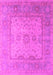 Machine Washable Oriental Pink Industrial Rug, wshurb1616pnk