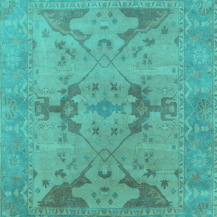 Oriental Turquoise Industrial Rug, urb1617turq