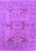 Machine Washable Oriental Purple Industrial Area Rugs, wshurb1617pur