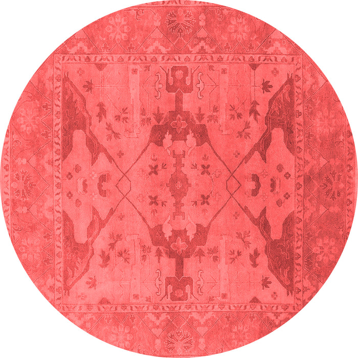 Machine Washable Oriental Red Industrial Rug, wshurb1617red