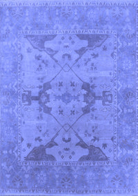 Oriental Blue Industrial Rug, urb1617blu