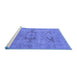 Sideview of Machine Washable Oriental Blue Industrial Rug, wshurb1617blu