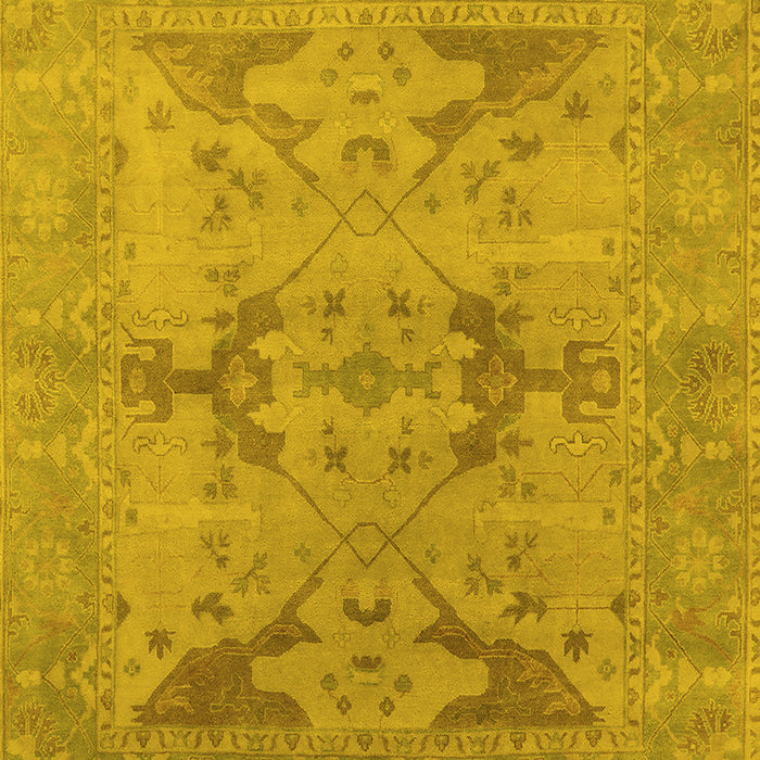 Oriental Yellow Industrial Rug, urb1617yw