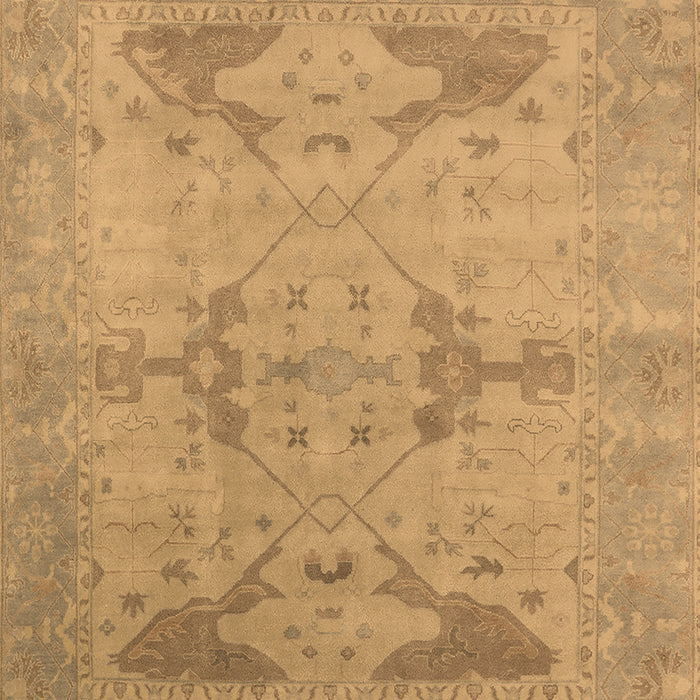 Machine Washable Oriental Brown Industrial Rug, wshurb1618brn