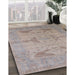 Machine Washable Industrial Modern Rosy Brown Pink Rug in a Family Room, wshurb1618