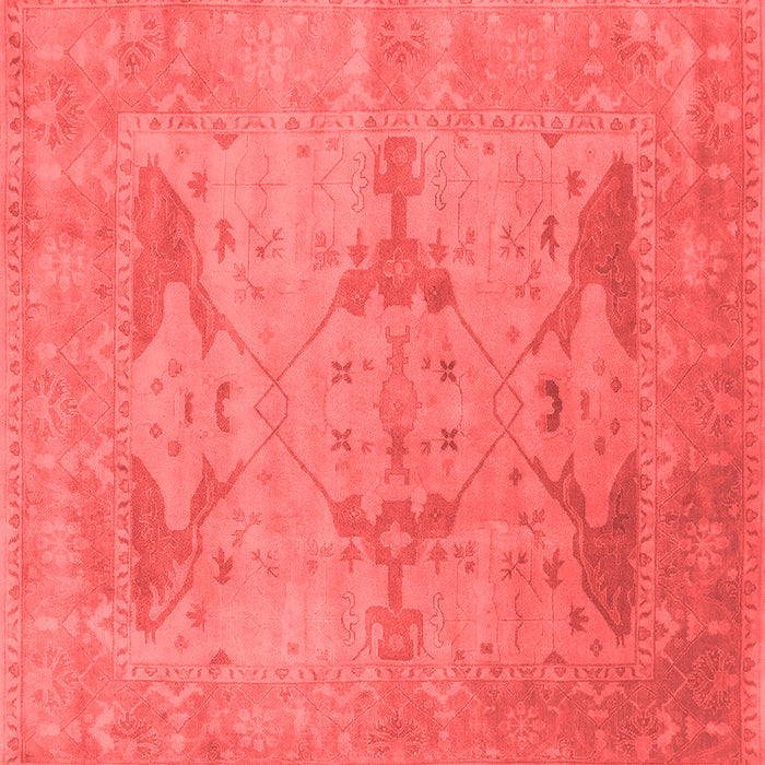 Machine Washable Oriental Red Industrial Rug, wshurb1618red