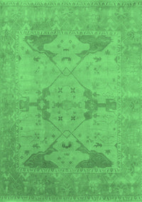 Oriental Emerald Green Industrial Rug, urb1618emgrn