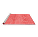 Industrial Red Washable Rugs