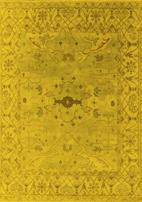 Oriental Yellow Industrial Rug, urb1619yw