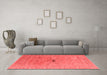 Industrial Red Washable Rugs